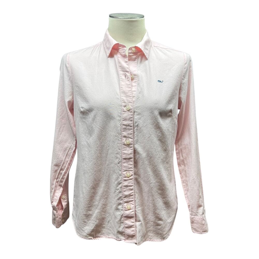 Vineyard Vines Light Pink Button-Up Oxford Blouse